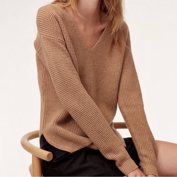 Wilfred Free Vneck Knit Sweater 100% wool - Picture 10 of 11